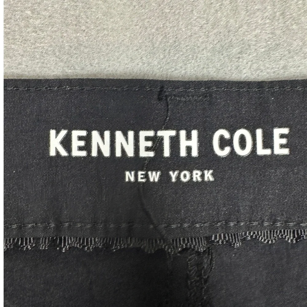 NEW Kenneth Cole Tech Pants Mens 36X32 Black Mobility Trouser Slim Fit Stretch